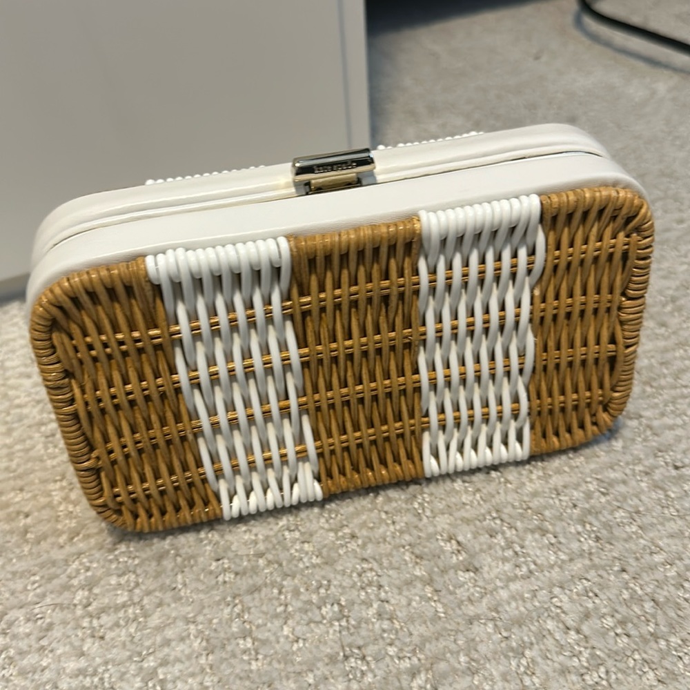 EUC Kate Spade Rattan Clutch